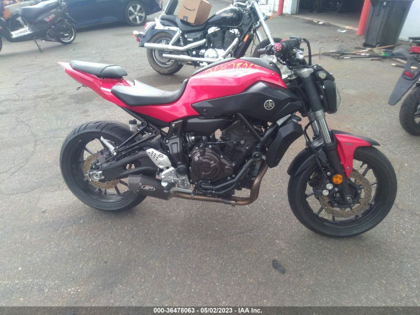 2017 YAMAHA FZ07A JYARM20E3HA001065