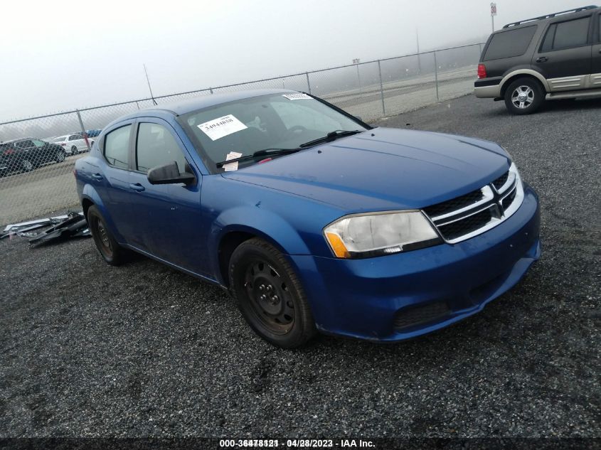 2013 DODGE AVENGER SE - 1C3CDZAB2DN753161