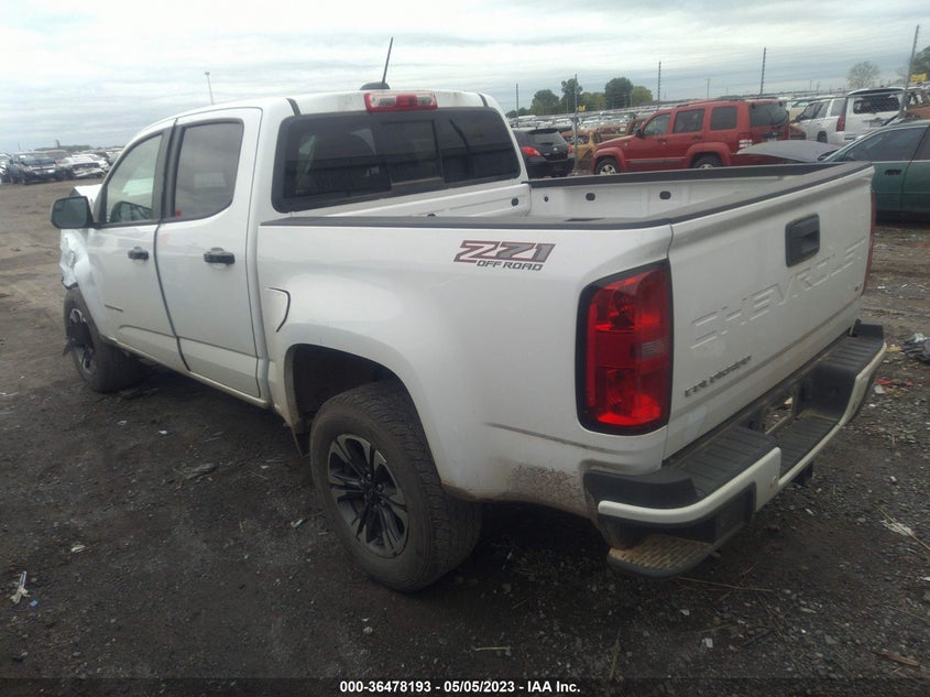 VIN 1GCGTDEN0M1281508 2021 CHEVROLET COLORADO 4WD Z71