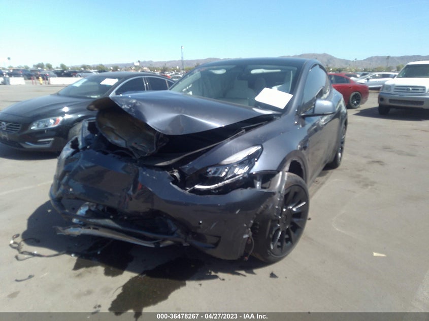 VIN 7SAYGDEE5NF400612 2022 TESLA MODEL Y LONG RANGE