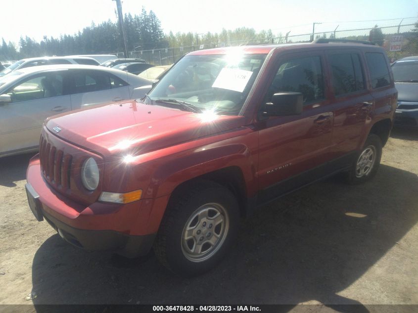 2016 JEEP PATRIOT SPORT - 1C4NJRBB8GD509584