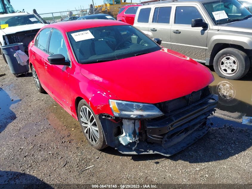 2016 VOLKSWAGEN JETTA SEDAN 1.8T SPORT - 3VWD17AJXGM331719