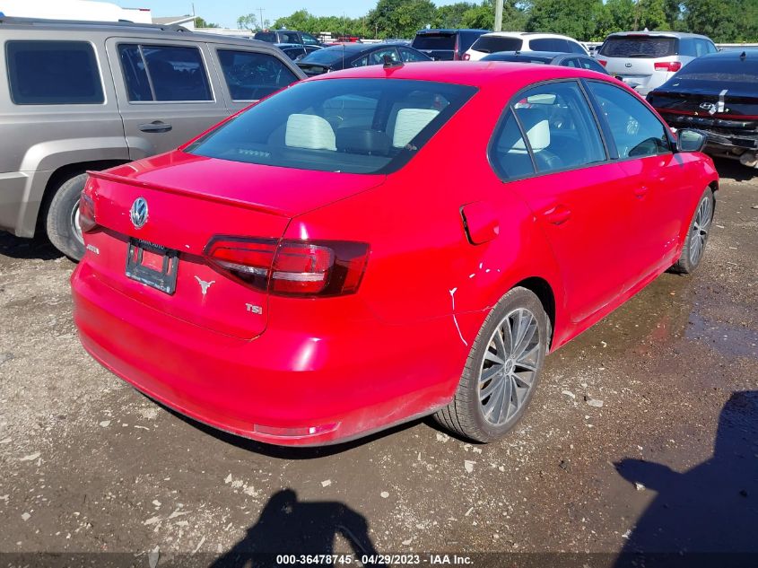 2016 VOLKSWAGEN JETTA SEDAN 1.8T SPORT - 3VWD17AJXGM331719