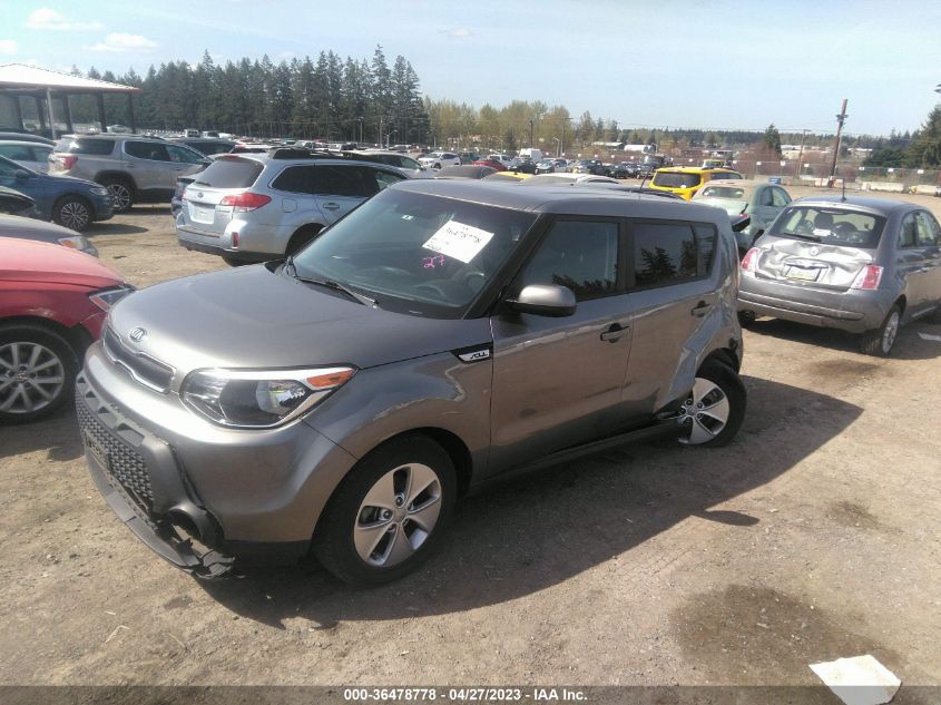 2016 KIA SOUL BASE - KNDJN2A24G7341923