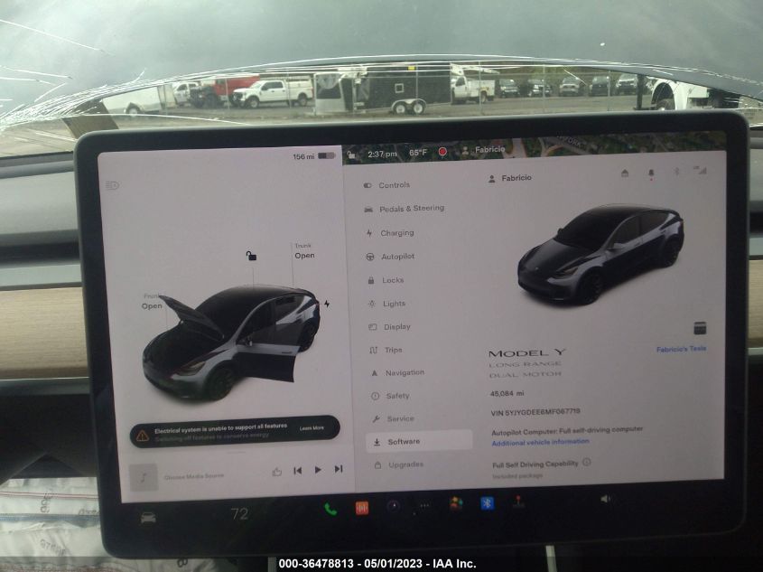 2021 TESLA MODEL Y LONG RANGE - 5YJYGDEE6MF067719