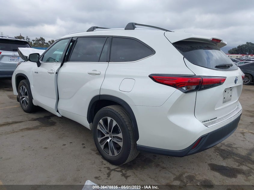VIN 5TDHARAH9MS508169 2021 TOYOTA HIGHLANDER HYBRID XLE