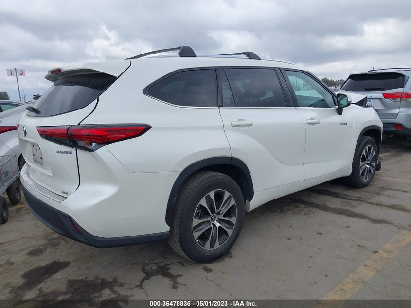 VIN 5TDHARAH9MS508169 2021 TOYOTA HIGHLANDER HYBRID XLE