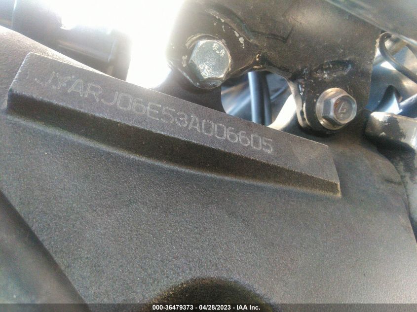 2003 YAMAHA YZFR6 L - JYARJ06E534A00660