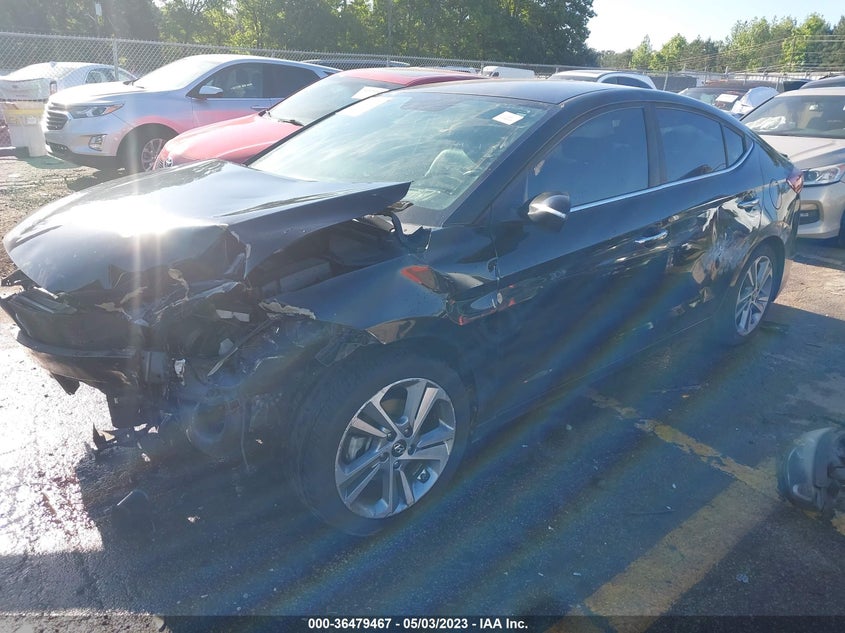 VIN KMHD84LF3HU119419 2017 HYUNDAI ELANTRA LIMITED