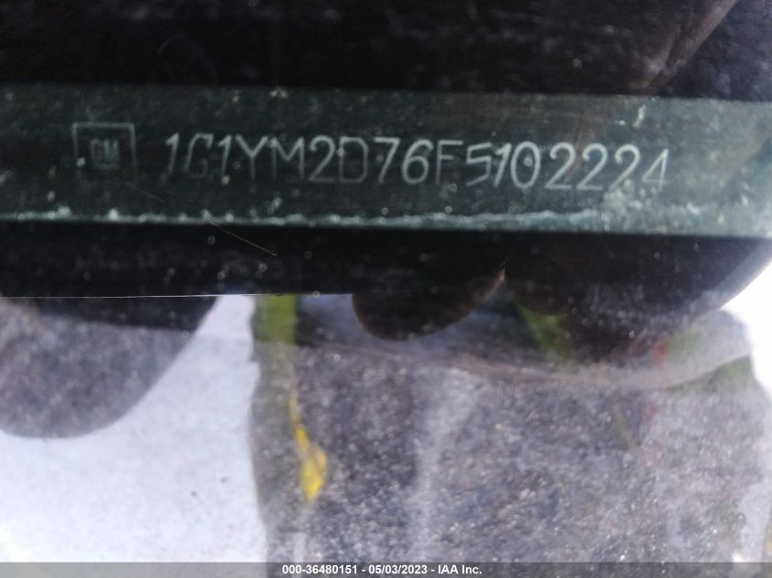 2015 CHEVROLET CORVETTE Z51 3LT - 1G1YM2D76F5102224