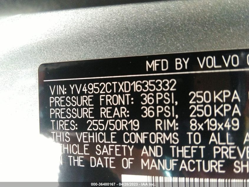 2013 VOLVO XC90 R-DESIGN - YV4952CTXD1635332
