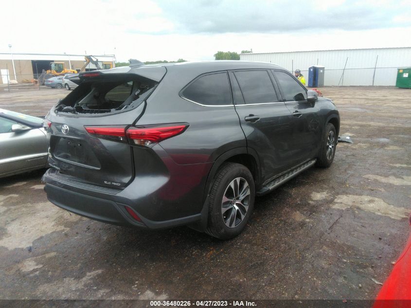 2022 TOYOTA HIGHLANDER XLE - 5TDGZRBHXNS185870