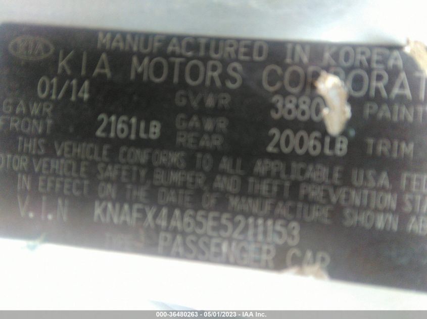 2014 KIA FORTE LX - KNAFX4A65E5211153