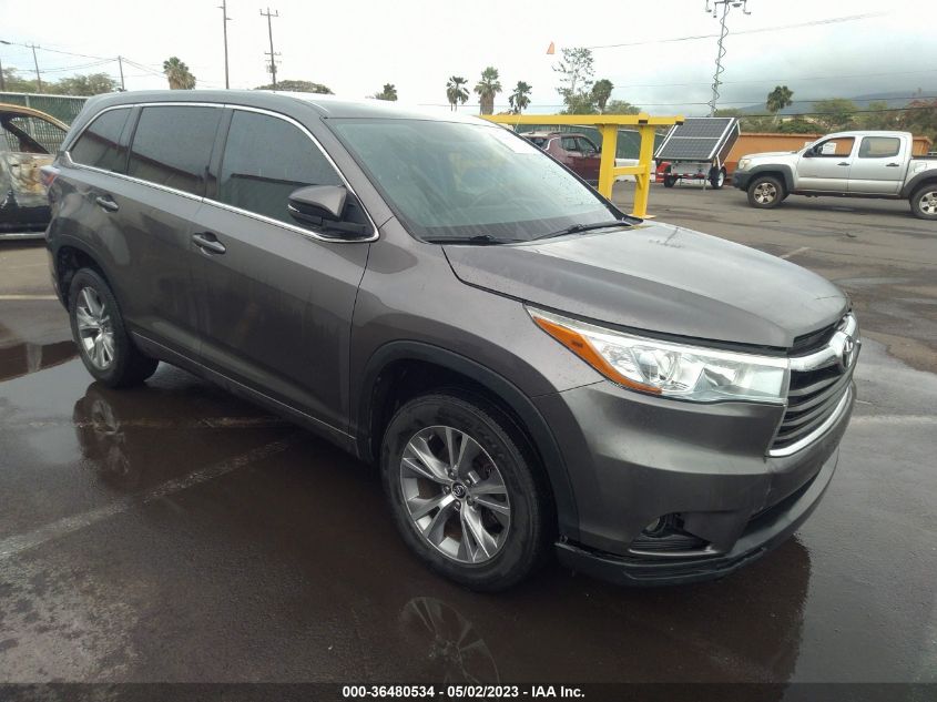 2016 TOYOTA HIGHLANDER LE - 5TDZKRFH9GS148030