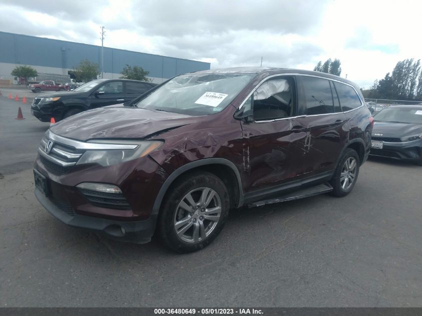 2016 HONDA PILOT EX - 5FNYF5H3XGB008843