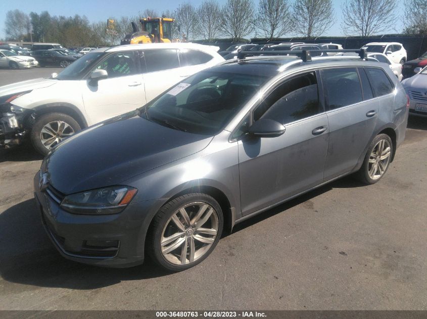 2015 VOLKSWAGEN GOLF SPORTWAGEN TDI SEL 3VWCA7AU7FM505637