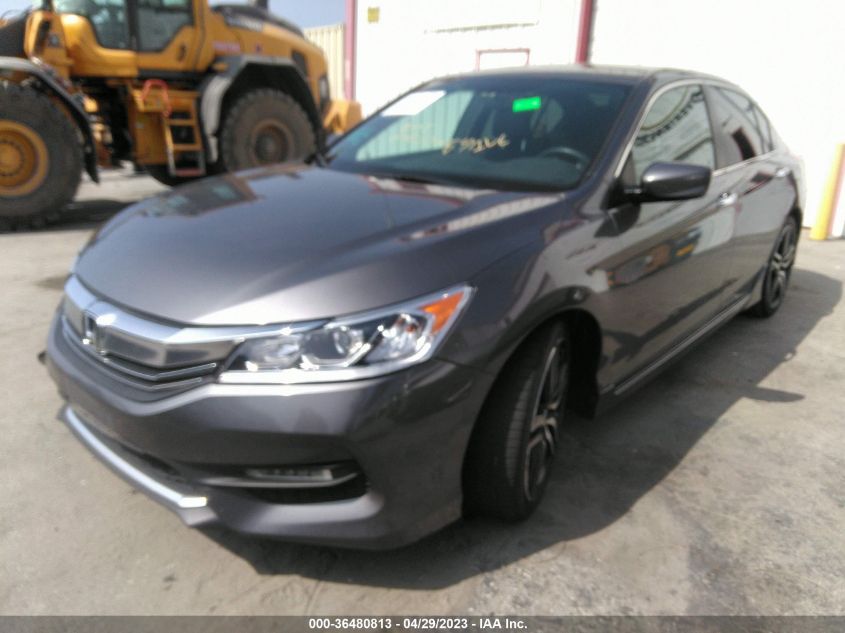 2017 HONDA ACCORD SEDAN SPORT - 1HGCR2F50HA043875