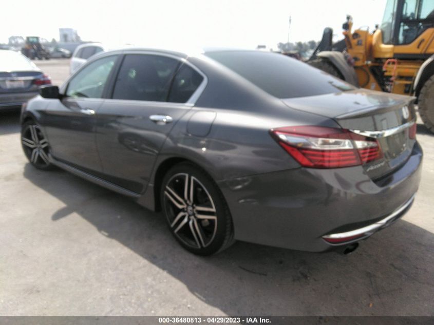 2017 HONDA ACCORD SEDAN SPORT - 1HGCR2F50HA043875