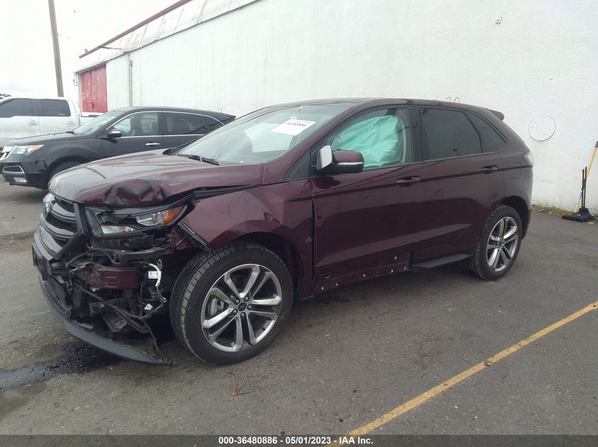 VIN 2FMPK4AP1HBB38096 2017 FORD EDGE SPORT