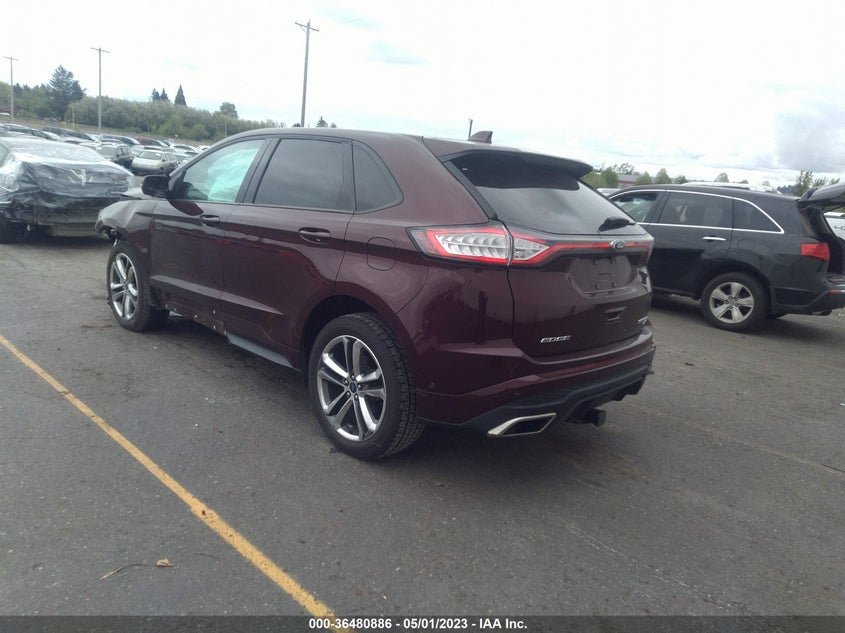 VIN 2FMPK4AP1HBB38096 2017 FORD EDGE SPORT