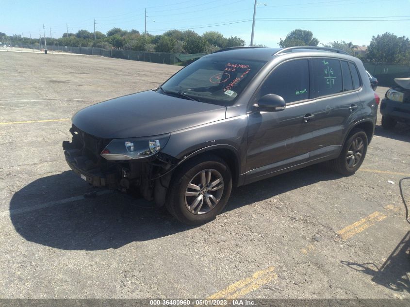 2016 VOLKSWAGEN TIGUAN S - WVGAV7AXXGW583075