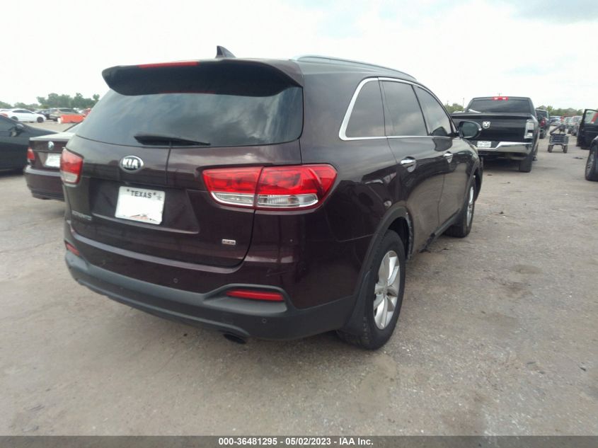 2016 KIA SORENTO LX - 5XYPG4A37GG026447