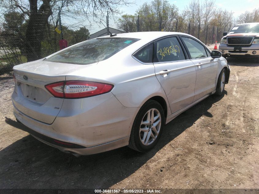 2016 FORD FUSION SE - 3FA6P0H74GR367314