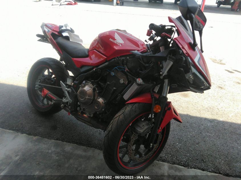 2019 HONDA CBR500 - MLHPC6210R5000579