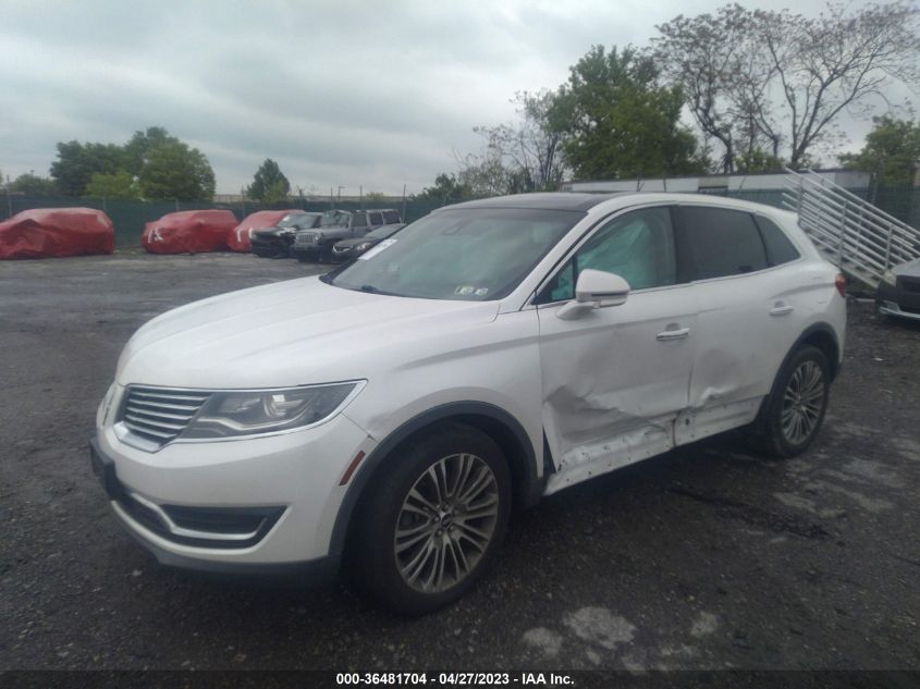 2016 LINCOLN MKX RESERVE - 2LMPJ8LR5GBL41701