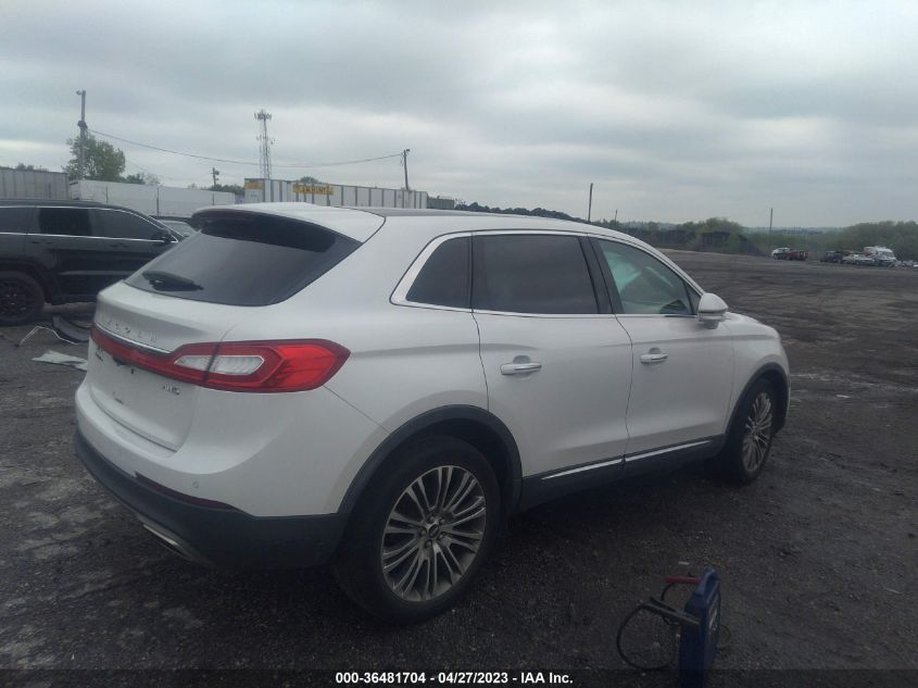 2016 LINCOLN MKX RESERVE - 2LMPJ8LR5GBL41701
