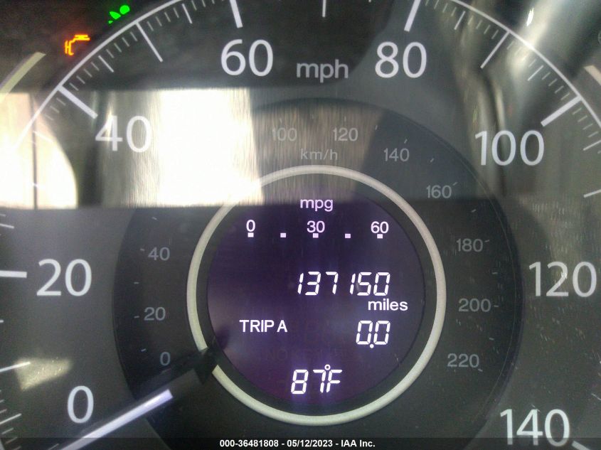 2013 HONDA CR-V EX-L - 5J6RM3H7XDL011875