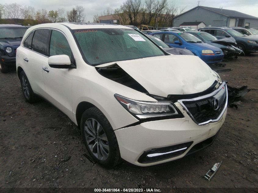 2016 ACURA MDX W/TECH/W/TECH - 5FRYD4H4XGB062649