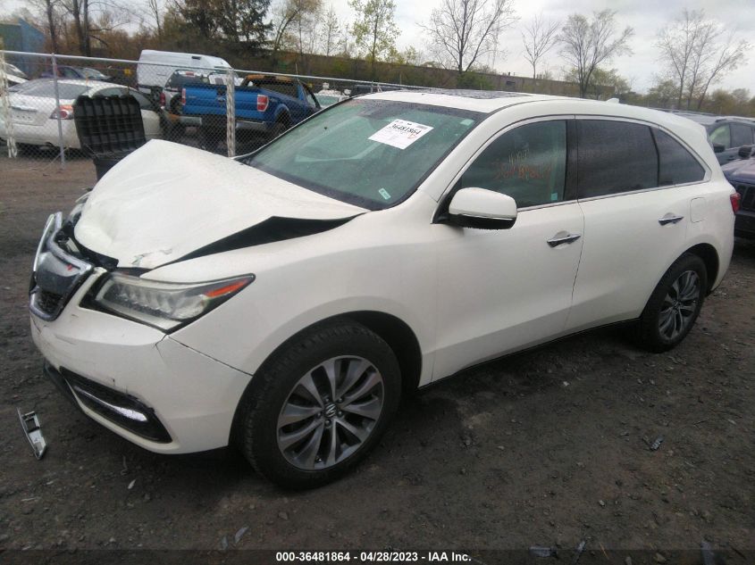 2016 ACURA MDX W/TECH/W/TECH - 5FRYD4H4XGB062649