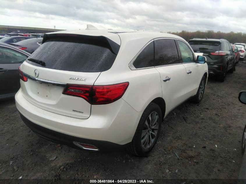 2016 ACURA MDX W/TECH/W/TECH - 5FRYD4H4XGB062649