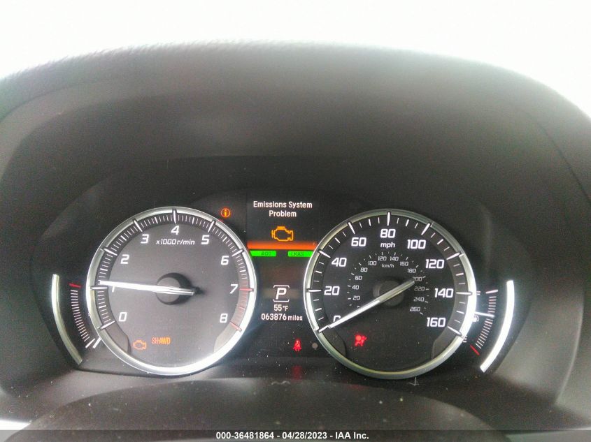 2016 ACURA MDX W/TECH/W/TECH - 5FRYD4H4XGB062649