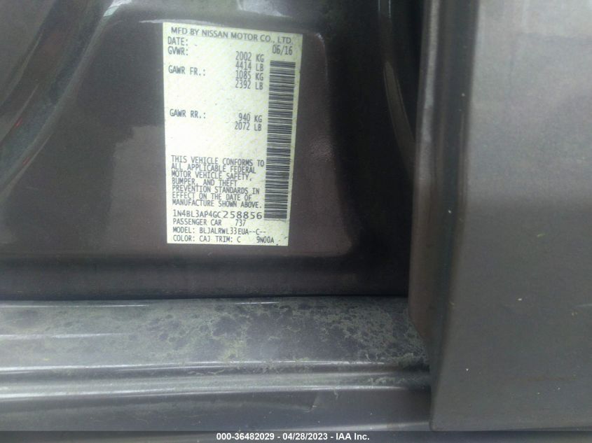 2016 NISSAN ALTIMA 3.5 - 1N4BL3AP4GC258856