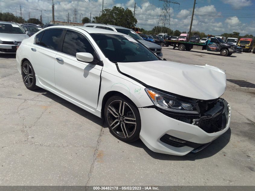 2017 HONDA ACCORD SEDAN SPORT SE - 1HGCR2F19HA261407