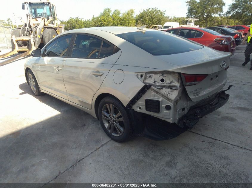 2017 HYUNDAI ELANTRA SE - KMHD84LF3HU191124