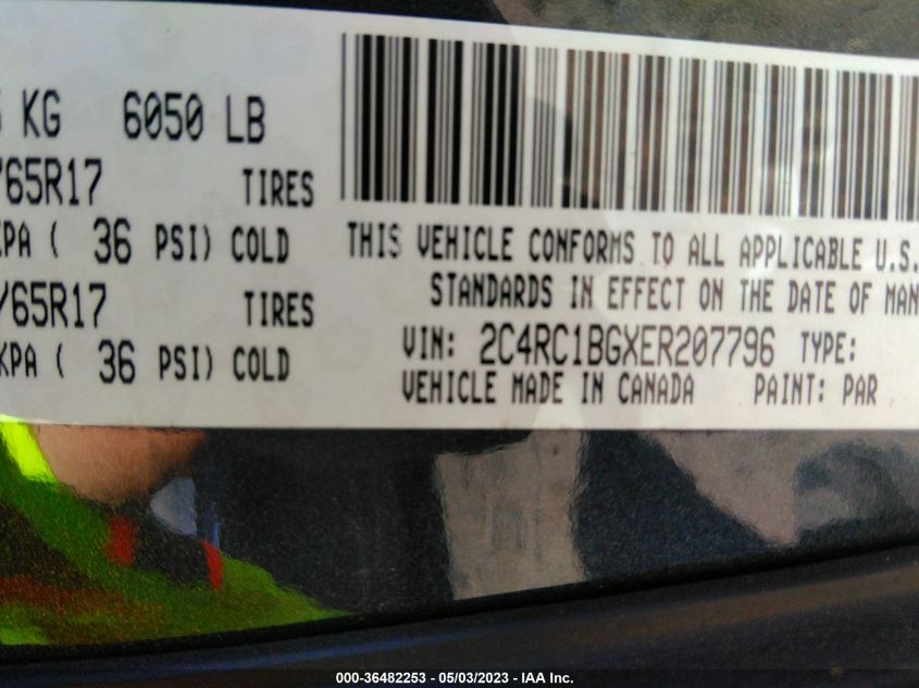 2014 CHRYSLER TOWN & COUNTRY TOURING - 2C4RC1BGXER207796