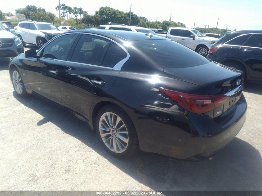 VIN JN1EV7AR4JM431175 2018 INFINITI Q50 3.0T LUXE
