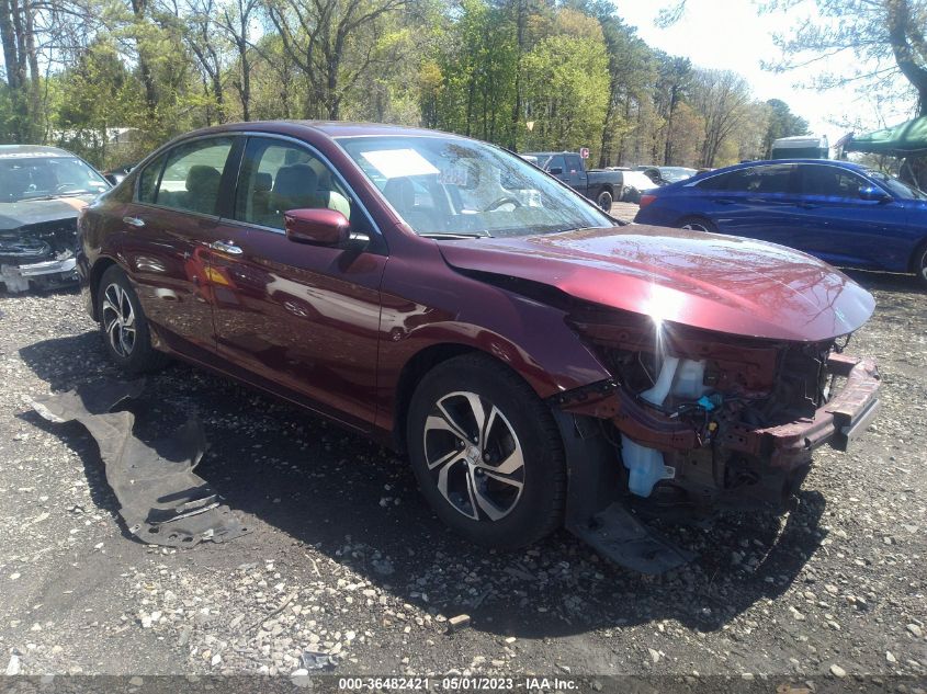 2016 HONDA ACCORD SEDAN LX - 1HGCR2F42GA006963
