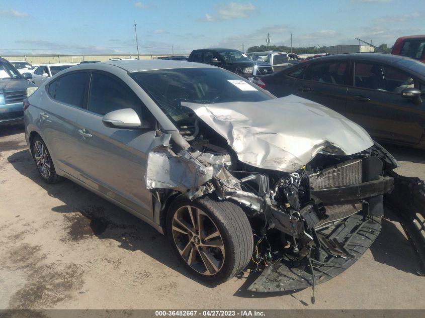 2018 HYUNDAI ELANTRA LIMITED - 5NPD84LF3JH378870