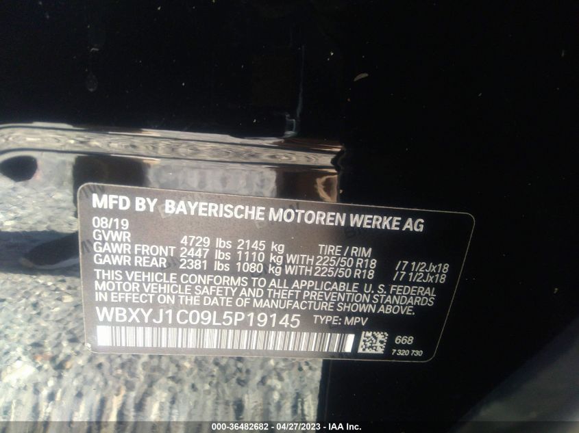 2020 BMW X2 XDRIVE28I - WBXYJ1C09L5P19145