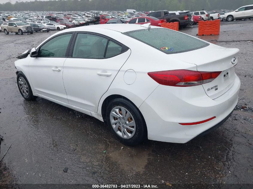 2017 HYUNDAI ELANTRA SE - 5NPD74LF8HH197227