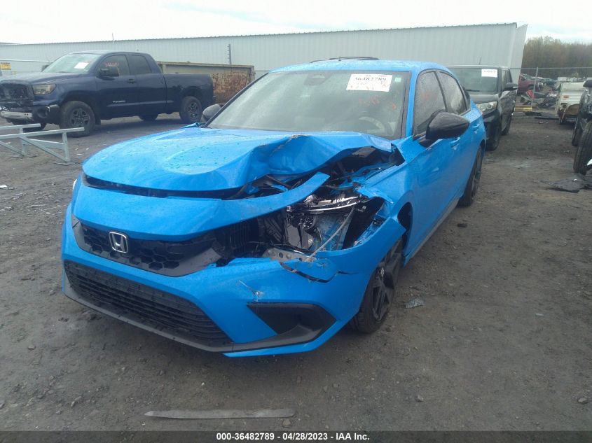 2022 HONDA CIVIC HATCHBACK SPORT - 19XFL2H84NE018118
