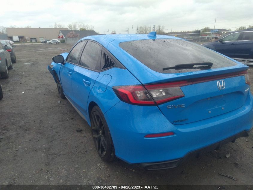 2022 HONDA CIVIC HATCHBACK SPORT - 19XFL2H84NE018118
