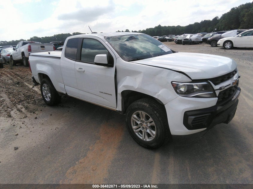 VIN 1GCHSCEA3M1239736 2021 CHEVROLET COLORADO 2WD LT