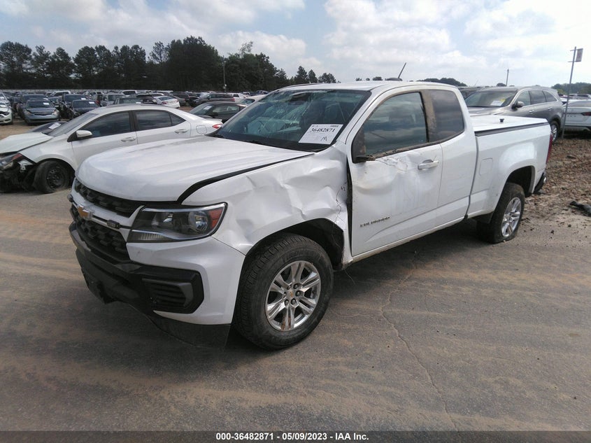 VIN 1GCHSCEA3M1239736 2021 CHEVROLET COLORADO 2WD LT