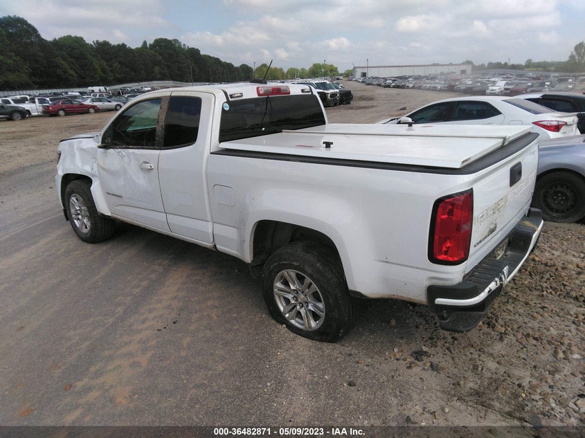 VIN 1GCHSCEA3M1239736 2021 CHEVROLET COLORADO 2WD LT