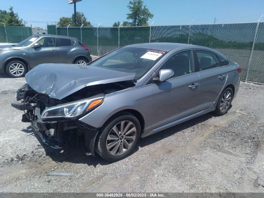 2015 HYUNDAI SONATA 2.4L SPORT - 5NPE34AF8FH031662